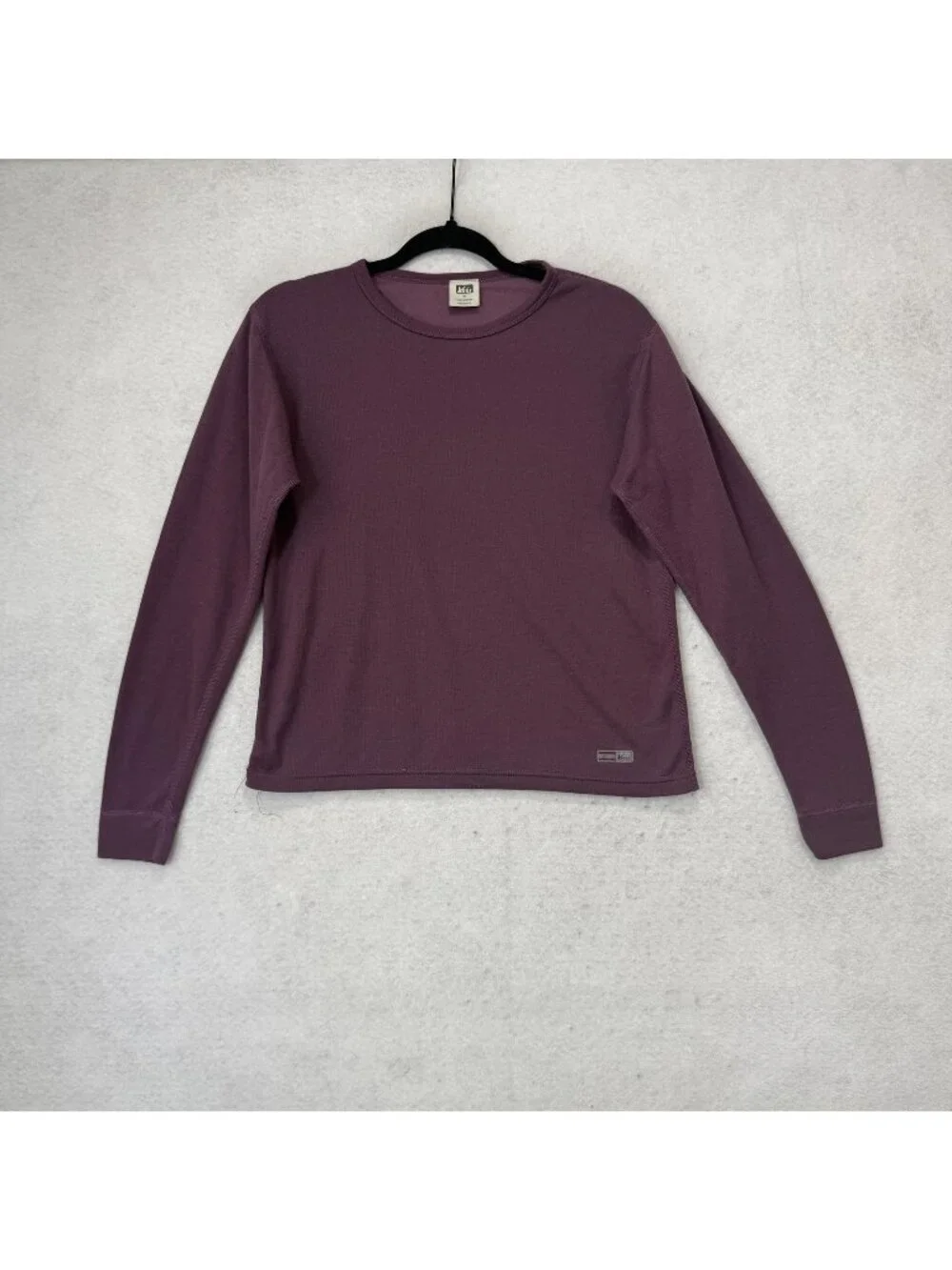 REI Shirt Girls XL Purple Long Sleeve Crew Neck Lightweight Base Layer Top